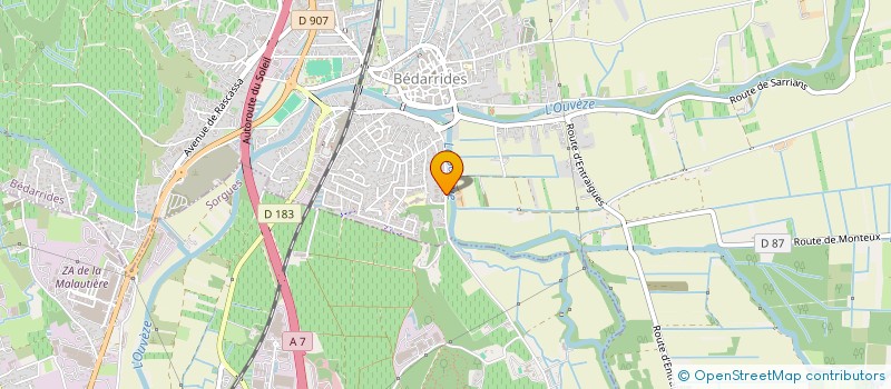 localisation de l'entreprise MADAME AUDE MARONGIU  BEDARRIDES