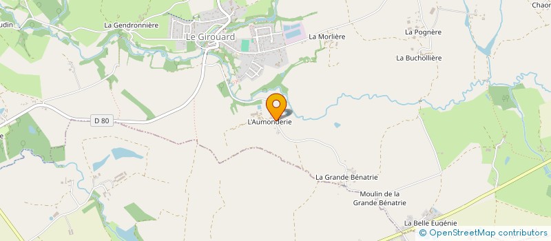 localisation de l'entreprise MADAME AUDE MARTIN  LE GIROUARD