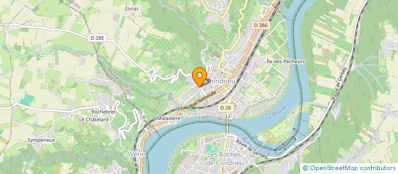 localisation de l'entreprise MADAME AUDE MARTIN-COCHER  CONDRIEU