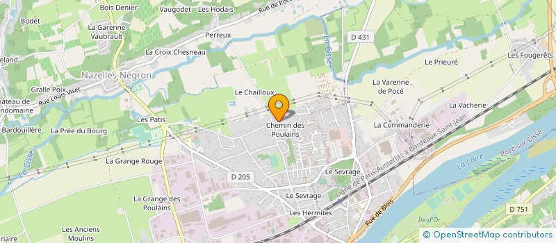 localisation de l'entreprise MADAME AUDE MARTINEZ  NAZELLES-NEGRON