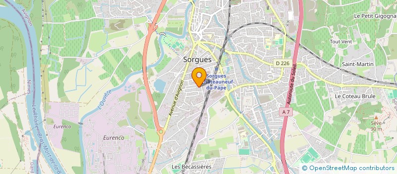 localisation de l'entreprise MADAME AUDE MARTINEZ à SORGUES