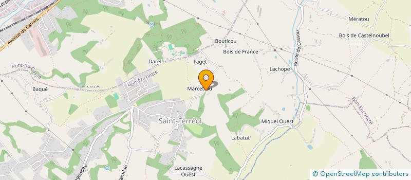 localisation de l'entreprise MADAME AUDE MARTY  BON-ENCONTRE