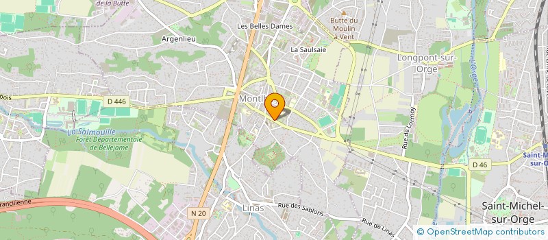 localisation de l'entreprise MADAME AUDE MATHIEU  MONTLHERY