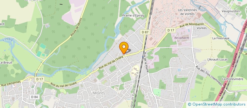 localisation de l'entreprise MADAME AUDE MAUROUSSET  MONTS