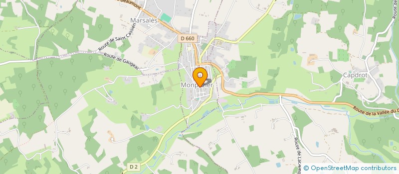 localisation de l'entreprise MADAME AUDE MENART  MONPAZIER