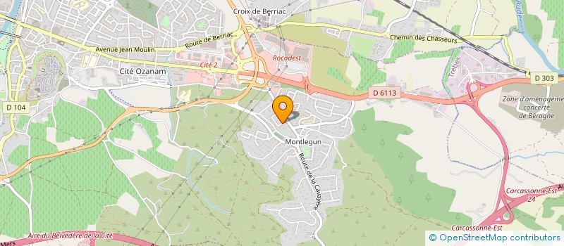 localisation de l'entreprise MADAME AUDE MERCE à CARCASSONNE