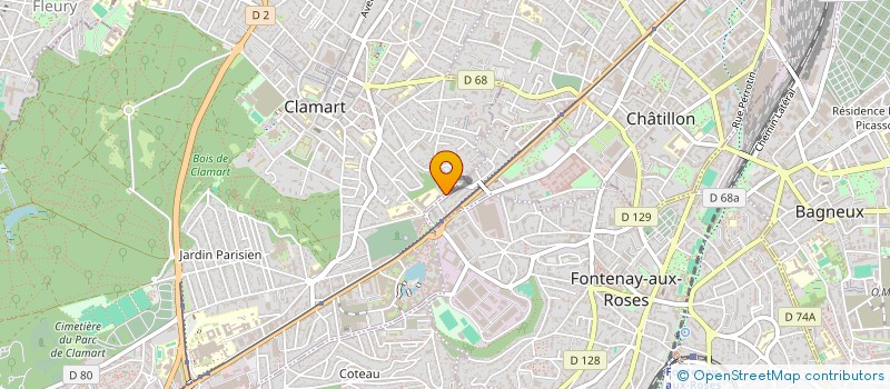 localisation de l'entreprise MADAME AUDE MERCERON  CLAMART