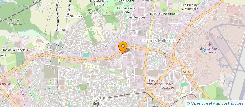 localisation de l'entreprise MADAME AUDE METAIS-LANNAUD  TOURS