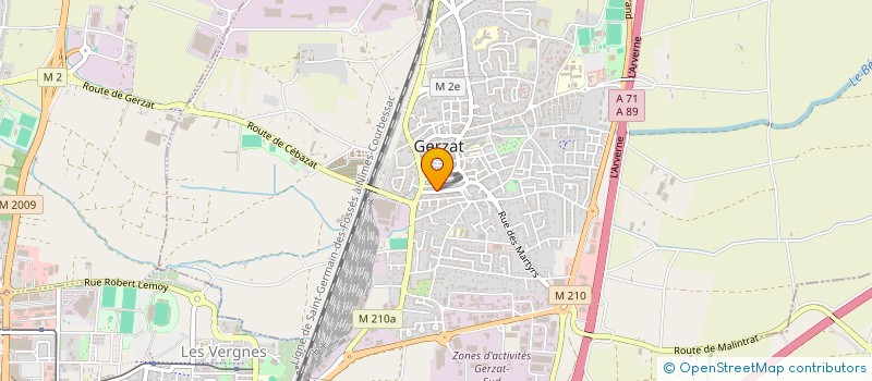 localisation de l'entreprise MADAME AUDE MONTCRU  MUR-SUR-ALLIER