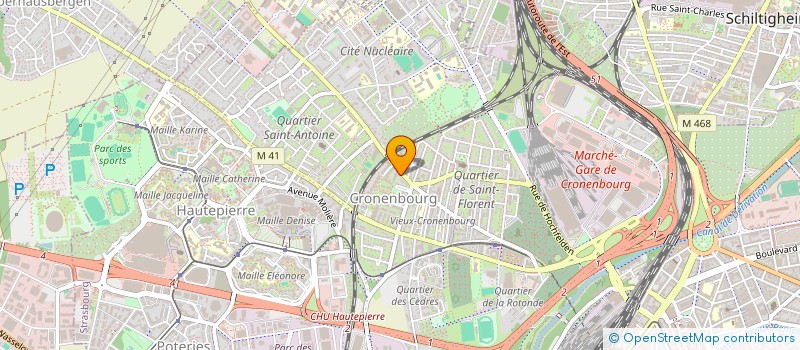 localisation de l'entreprise MADAME AUDE MORNET à STRASBOURG