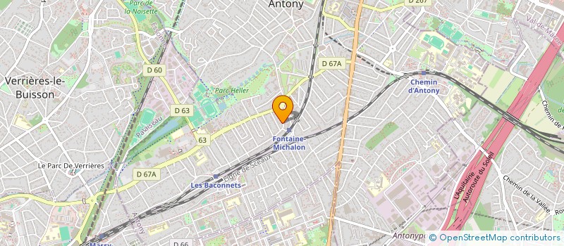 localisation de l'entreprise MADAME AUDE MOULINIE à ANTONY