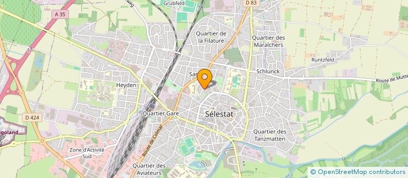 localisation de l'entreprise MADAME AUDE MULLER  SELESTAT