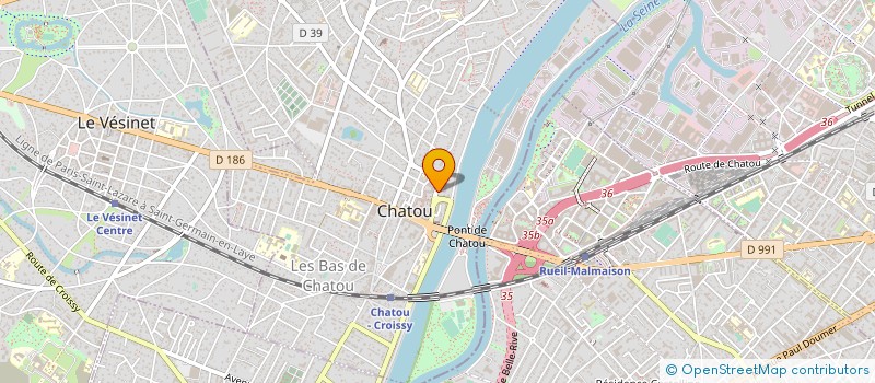 localisation de l'entreprise MADAME AUDE MULLER FEUGA  CHATOU