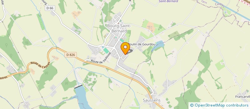 localisation de l'entreprise MADAME AUDE NUNEZ  BOURG-SAINT-BERNARD