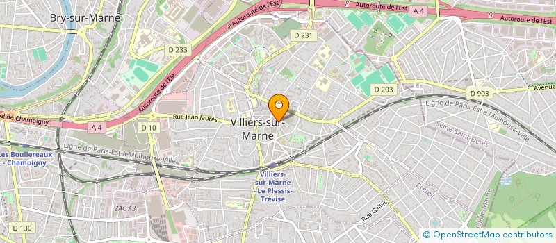 localisation de l'entreprise MADAME AUDE PAGES  VILLIERS-SUR-MARNE