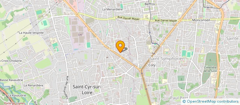 localisation de l'entreprise MADAME AUDE PASSARET à SAINT CYR SUR LOIRE