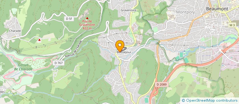 localisation de l'entreprise MADAME AUDE PELISSIER  CEYRAT