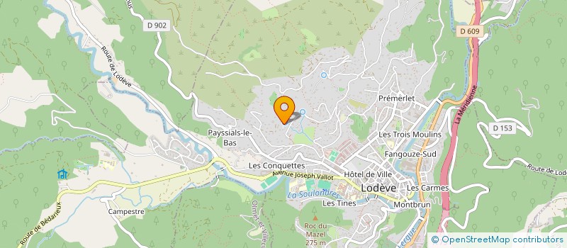 localisation de l'entreprise MADAME AUDE PELLA à LODEVE