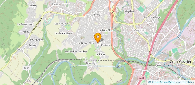 localisation de l'entreprise MADAME AUDE PELTIER  POISY