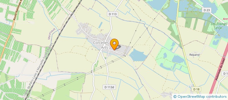 localisation de l'entreprise MADAME AUDE PERRIERE  CORCELLES-LES-ARTS