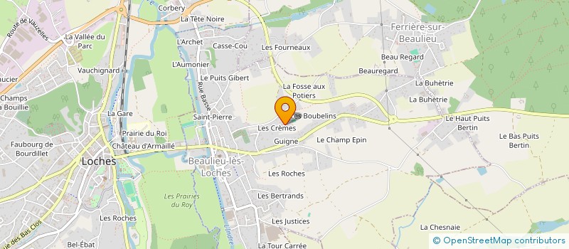 localisation de l'entreprise MADAME AUDE PETITGIRARD  BEAULIEU-LES-LOCHES
