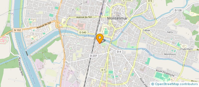 localisation de l'entreprise MADAME AUDE PEYRONNEAU  MONTELIMAR