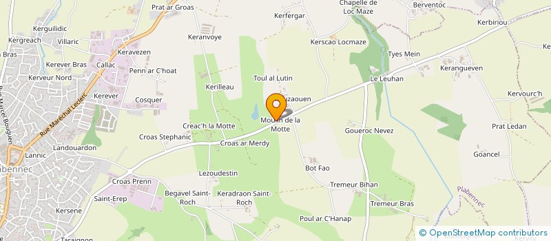 localisation de l'entreprise MADAME AUDE PICARD  PLABENNEC