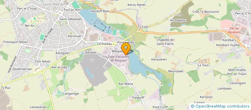 localisation de l'entreprise MADAME AUDE PIERREPONT à SAINT-RENAN
