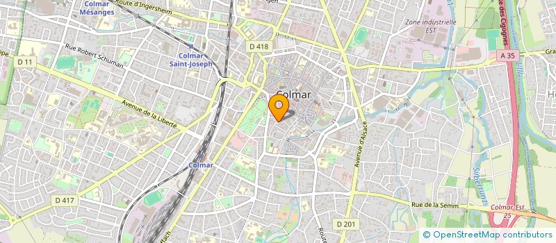 localisation de l'entreprise MADAME AUDE PIERREVELCIN  COLMAR