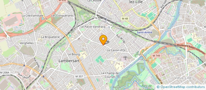 localisation de l'entreprise MADAME AUDE PIRET à LAMBERSART