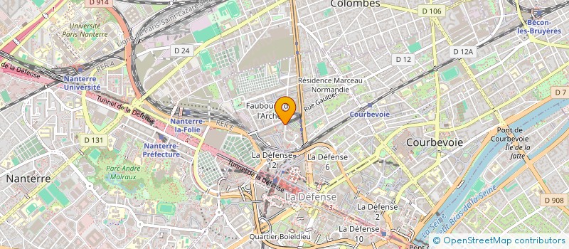 localisation de l'entreprise MADAME AUDE POISSONNIER à COURBEVOIE