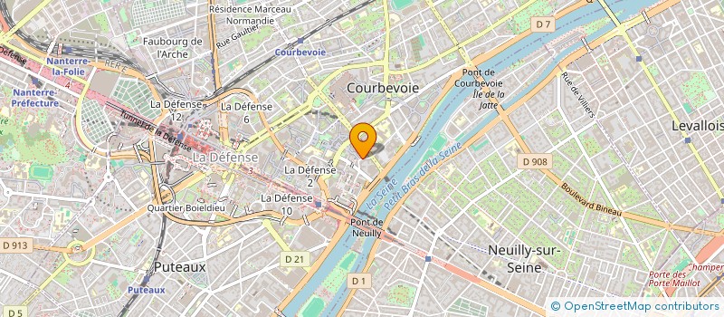 localisation de l'entreprise MADAME AUDE POIZAT à COURBEVOIE