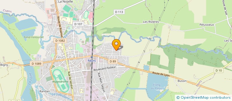 localisation de l'entreprise MADAME AUDE PONCET  FEURS