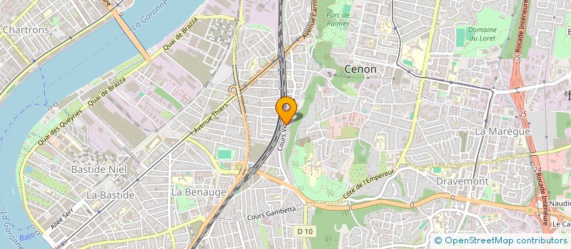 localisation de l'entreprise MADAME AUDE PONS  CENON