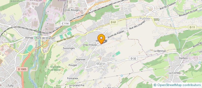 localisation de l'entreprise MADAME AUDE POPIEL à MARIN