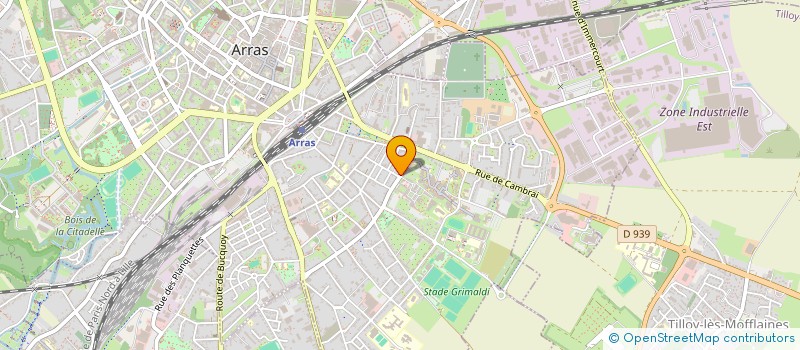 localisation de l'entreprise MADAME AUDE PRUM à ARRAS