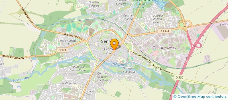 localisation de l'entreprise MADAME AUDE PRUNET-FOCH à SENLIS