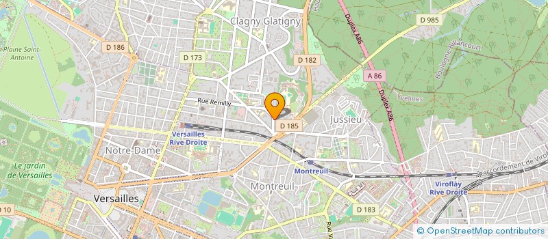 localisation de l'entreprise MADAME AUDE QUERENET ONFROY DE BREVILLE à VERSAILLES