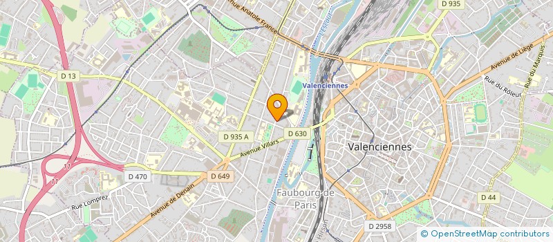localisation de l'entreprise MADAME AUDE RAVELONARISOA à VALENCIENNES
