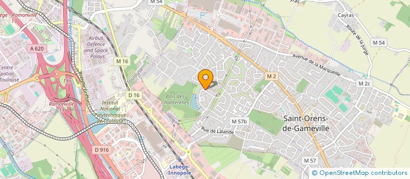 localisation de l'entreprise MADAME AUDE REISNER à SAINT-ORENS-DE-GAMEVILLE