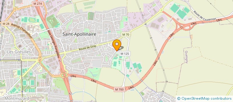localisation de l'entreprise MADAME AUDE RENAUDIN à SAINT-APOLLINAIRE