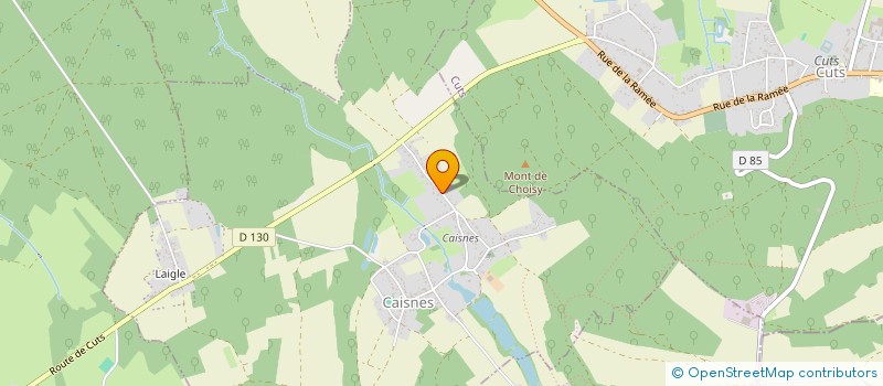 localisation de l'entreprise MADAME AUDE RIMBERT  CAISNES