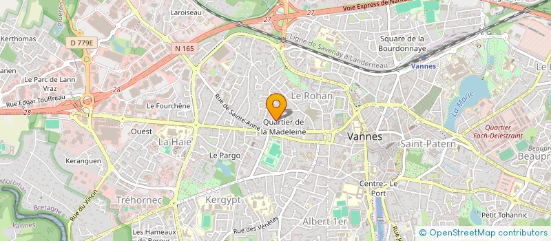 localisation de l'entreprise MADAME AUDE RIVALLAND à VANNES