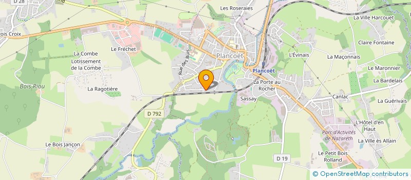 localisation de l'entreprise MADAME AUDE ROBERT  PLOUGUENAST-LANGAST