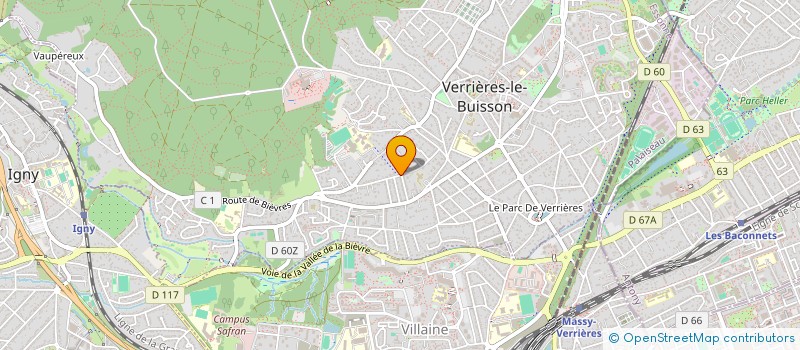 localisation de l'entreprise MADAME AUDE ROBIN à VERRIERES-LE-BUISSON