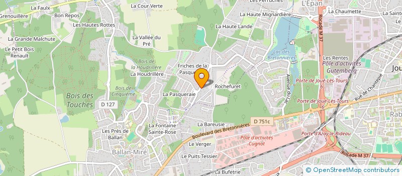 localisation de l'entreprise MADAME AUDE ROGER  BALLAN-MIRE