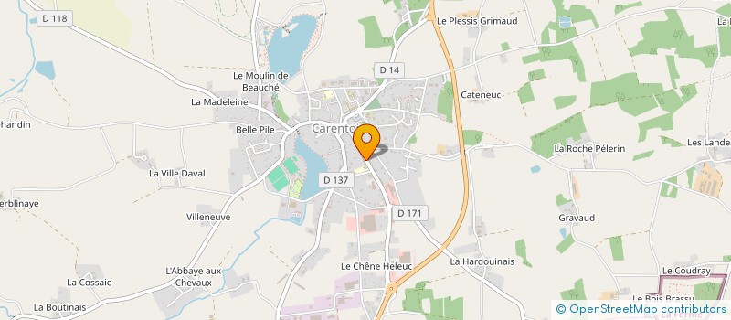 localisation de l'entreprise MADAME AUDE ROLLAND à CARENTOIR