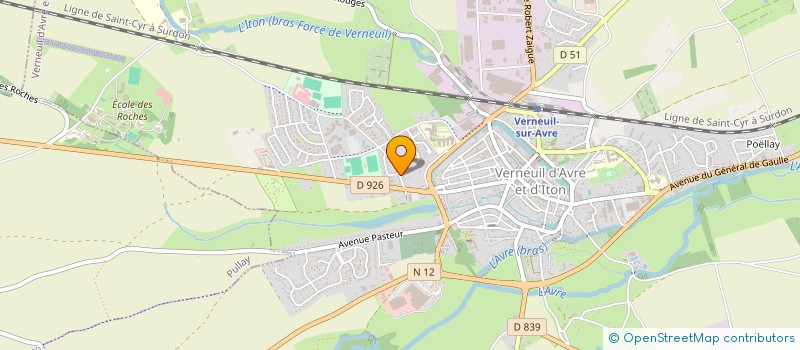 localisation de l'entreprise MADAME AUDE ROSENSTEIN  VERNEUIL D'AVRE ET D'ITON