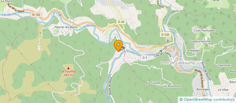 localisation de l'entreprise MADAME AUDE ROUSSEL  MEYRAS