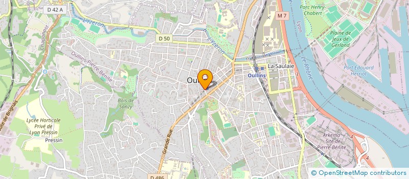 localisation de l'entreprise MADAME AUDE SAINT-GIRONS  OULLINS-PIERRE-BENITE